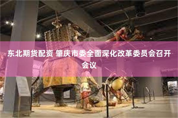 东北期货配资 肇庆市委全面深化改革委员会召开会议