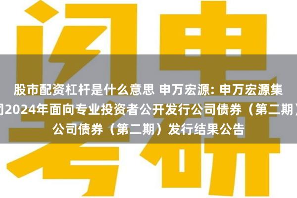 股市配资杠杆是什么意思 申万宏源: 申万宏源集团股份有限公司2024年面向专业投资者公开发行公司债券（第二期）发行结果公告